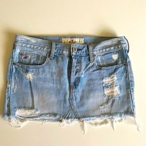 Hollister denim women mini skirt